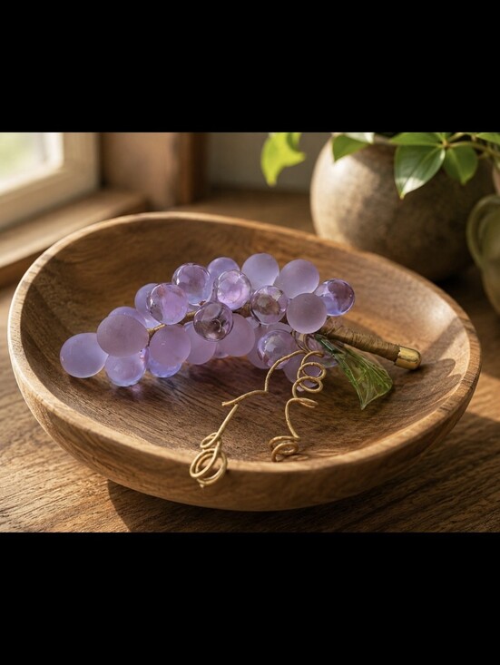Other - Murano Glass Lilac Glass Grape Cluster